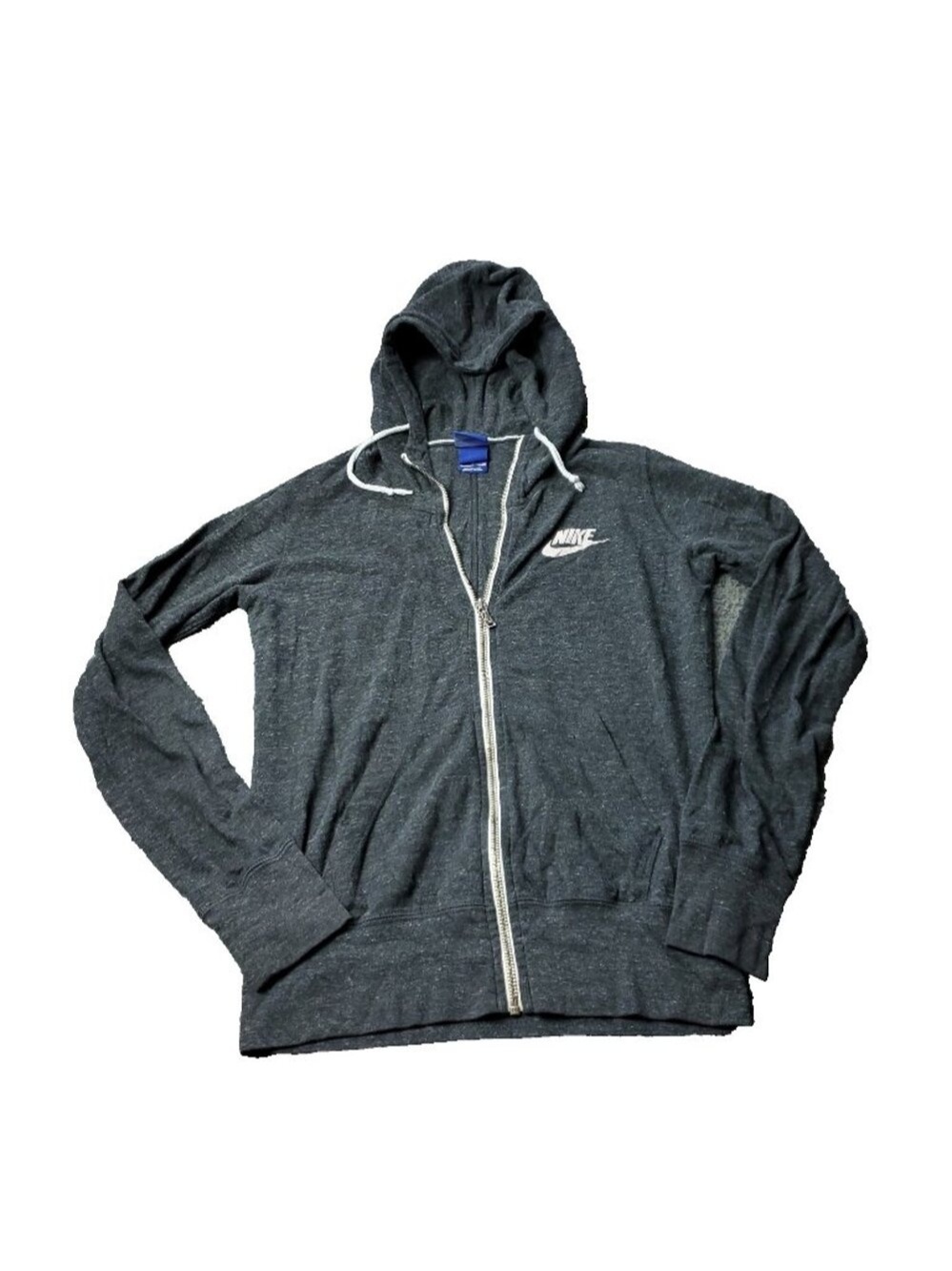 Nike Hoodie Jacket Womens S Small Gray Athletic Gym Running Casual Lounge